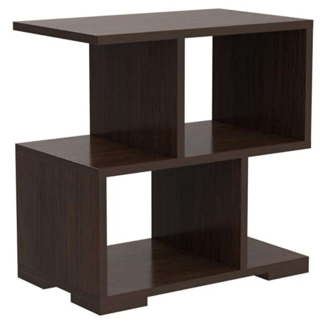 Modern Wooden Bookshelf, 3 Shelves, Brown 6