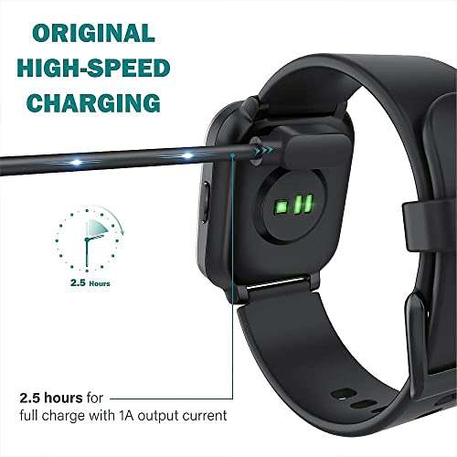 Compatible with TOOBUR Smart Watch Charger, Magnetic Replacement Charger Compatible with TOOBUR,TEMINICE,VRPEFIT, Konitee,Gydom,IDW13,Faweio IDW13 1.8" Watch/TOOBUR IDW17 2.01 Watch/IDW17 Watch 3