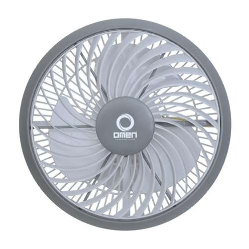 Omen Changing Lives 12-Inch Roto Grill Cabin Fan | Durable Copper Motor | 3-in-1 Multipurpose Use (Wall, Ceiling & Table Fan) | Silent Operation |Ideal for Offices, Shops & Showrooms |2-Year Warranty 2
