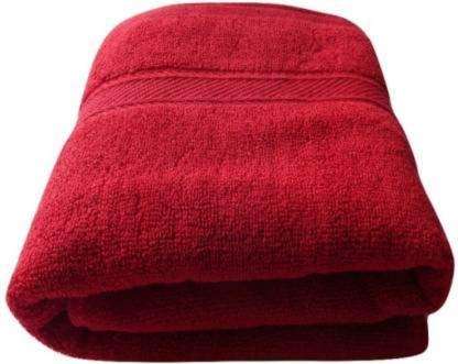 ELSTONE HOME Cotton 450 GSM Bath Towel (Pack of 2, Red) 2