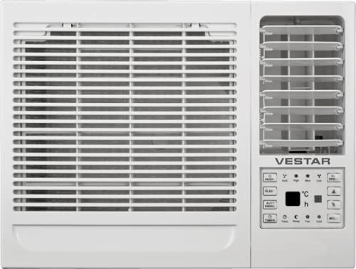 Vestar 1.5 Ton 3 Star Window AC White (Copper Condenser, VAWKT183AMT)