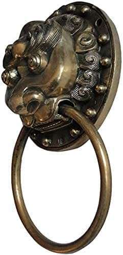 Classical Door Handle Knocker Ming and Qing Dynasties Door Ring Big Pull Ring Bronze Fittings Chinese Bronze Handle Door Handle Hardware Door Lock Closet Door 2