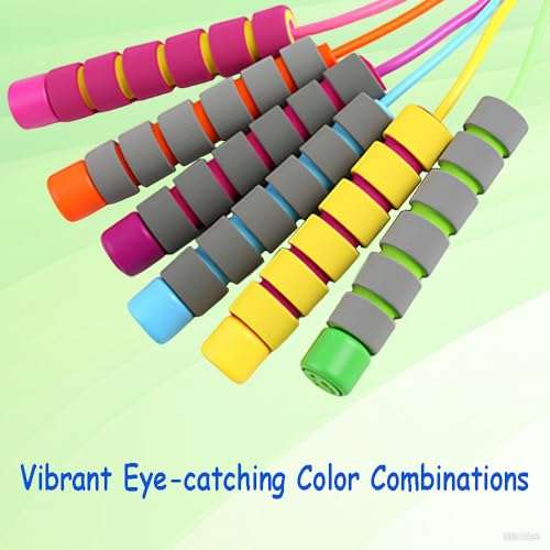 Jump Rope for Kids - Adjustable Soft Skipping Rope with Skin-Friendly Foam Handles for Kids, Boys, Girls, Children - Outdoor Fun Activity, Great Party Favor, Exercise Activity & Fitness 2