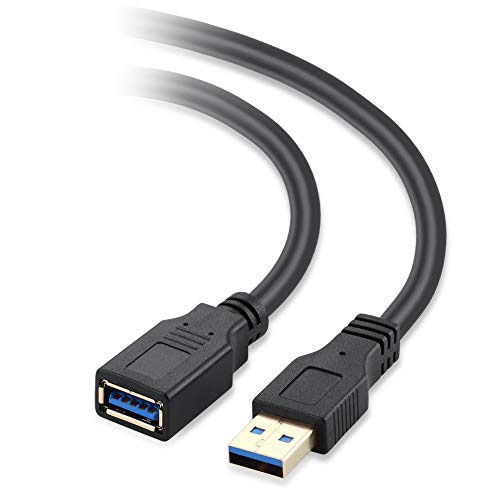 USB 3.0 Extension Cable 15FT USB Cable High Speed 3.0 USB Extender Cord Type A Male to Female Data Transfer 5Gbps for Mouse Extender Cable Keyboard Extension Cord etc(15ft Black)