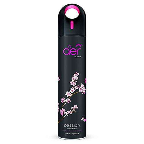 Godrej aer spray | Room Freshener for Home & Office - Passion | Long-Lasting Fragrance (220 ml) 1