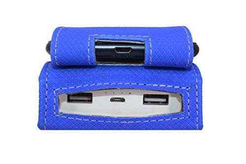 Saco Shock Proof Pouch Case Compatible for MI Power Bank 3i 20000mAh Lithium Polymer Wallet | Blue (Power Bank Not Included) 4