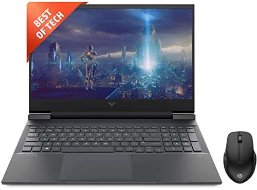 HP Victus Gaming Laptop (AMD R7 5000 Series/16GB RAM & 512GB SSD Storage/3060 Graphics) 430 Multi-Device Bluetooth Wireless Mouse with 4 Programmable Buttons/ 800 DPI - 4000 DPI/ 1