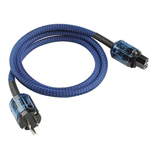 HiFi Audiophile Power Cord HiFi Audio AC Power Cable Power Cord US Plug 1.5 Meters 4.9feet 1