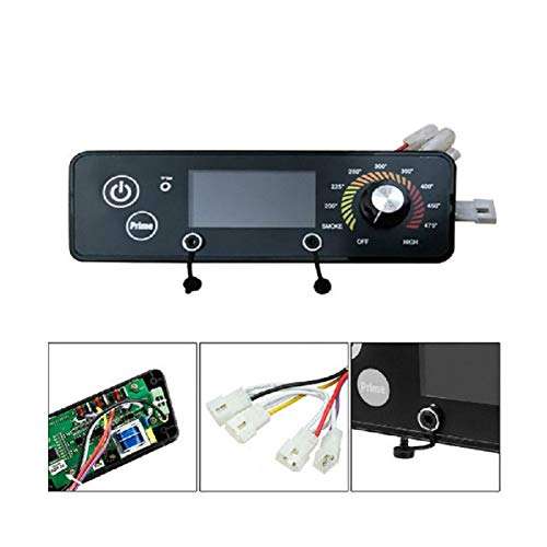 LCD Display Thermostat Controller Board,120V Pellet Grills Replacement Digital Thermostat Board, Adjustable Temperature 1