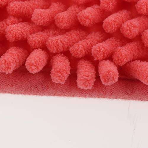 Hansi Microfiber Bathroom Kitchen Mat Bath Shower Rug Rectangular Doormat Orange L 2