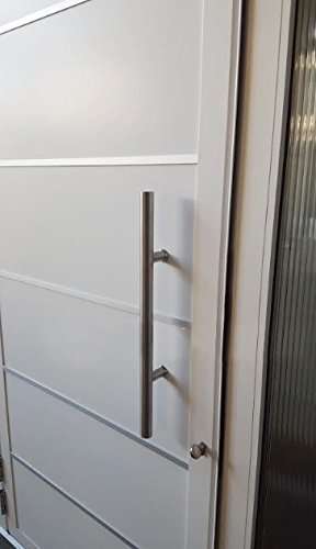 Alpha Hardware USA / 60 inches Round Bar/H-Shape/Ladder Style Back to Back Stainless Steel Push Pull Door Handle for Solid Wood, Timber, Glass and Aluminum, Full Brushed Stainless Steel Finish 4