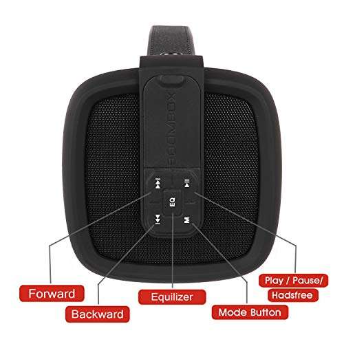 Nesty GR33 10 Watts Bluetooth Portable Speakers (Black and Silver) 2