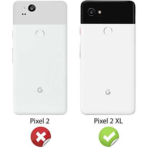 NALIA Silicone Case Compatible with Google Pixel 2 XL, Ultra-Thin Protective Cover Rugged TPU Rubber-Case Gel Soft Skin Shockproof Slim Back Bumper Protector Back-Case Smartphone Shell - Black 3