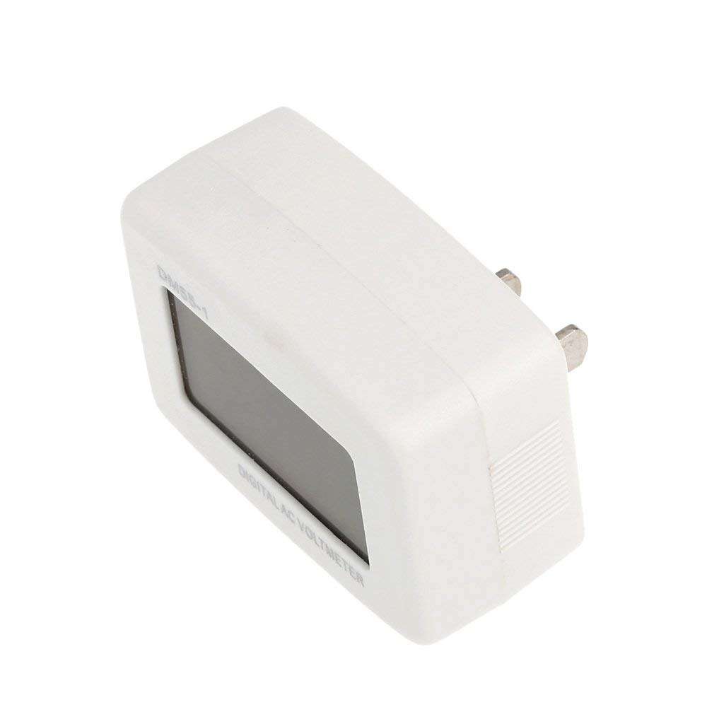 Gecheer Voltage Meter,Flat US Plug AC 80-300V LCD Digital Voltmeter Voltage Measuring Monitor,Voltage Panel Volt Test Monitor Gauge Meter for Household Plug into Outlet for Voltage Measuring Monitor 5