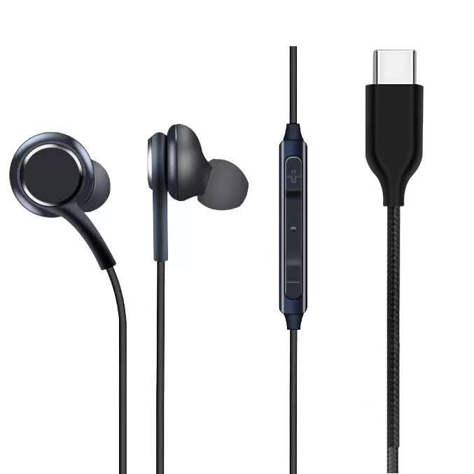Earphone for Samsung Galaxy Note II N7100 / Samsung Note2, Samsung Galaxy Note N7000 / Samsung Note, Samsung Galaxy Note T879 , T 879, Samsung Galaxy Note5 / Samsung Note 5, Samsung Galaxy On5 / Samsung on5 On 5 , Samsung Galaxy on5 Pro / On 5 pro in Ear Wired Earphones with Mic, Type C Jack, 10mm Dynamic Drivers, Extra Bass, Magnetic Latch, 1.2M Nylon Braided Wire LI 2 (BLACK) 1