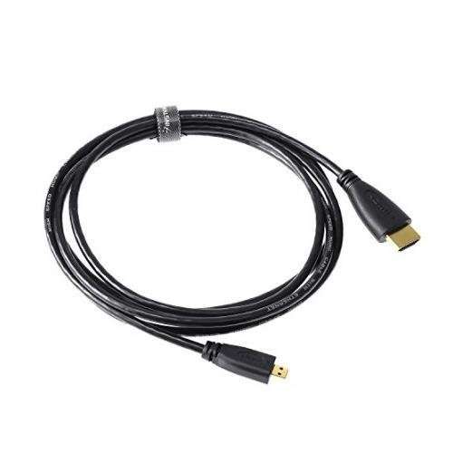 Synergy Digital HDMI Cable Compatible with Panasonic Lumix DC-ZS70 Digital Camera HDMI Cable 5 Foot High Definition Micro HDMI (Type D) to HDMI (Type A) Cable 3