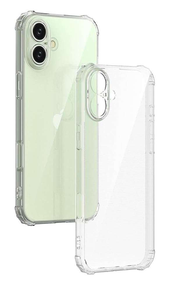 Glasgow Back Cover Case Flexible for [ Apple iPhone 16 Plus ] (Silicone | Bumper TPU) - Transparent 1