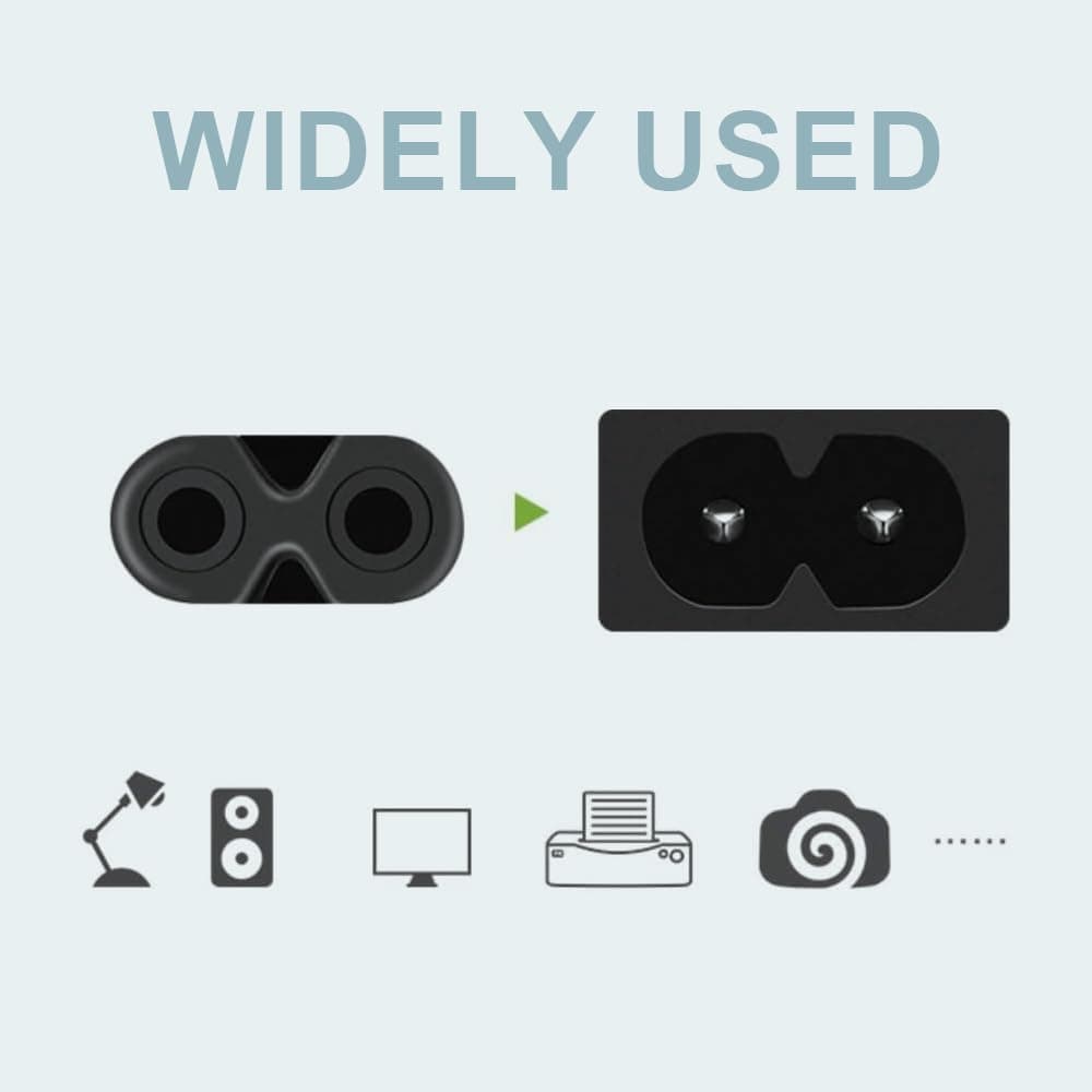 K-Mains Power Input: 110V - 120V 50-60Hz AC in Power Cord Outlet Plug Cable Lead for Aiwa Exos-9 Exos9 Portable Boombox Bluetooth Speaker 3