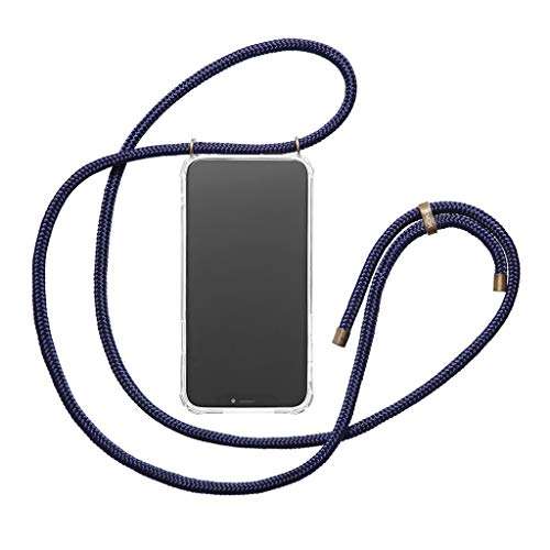 KNOK Crossbody Phone Case for iPhone 11 - Mobile Neck Holder Phone Case with Strap - Lanyard Phone Holder - Phone Necklace (iPhone 11, Navy) 2