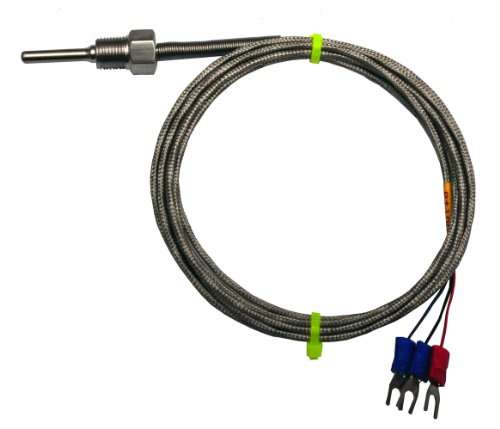 Auber Instruments Liquid Tight RTD Sensor, 34 mm Probe, 1/8 NPT Thread