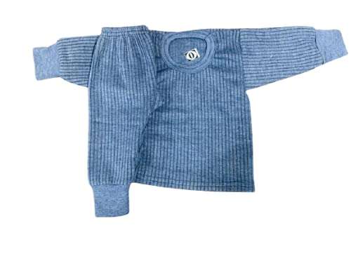 M R Hosiery Kids Cotton Winter Thermal Set, Grey - Thermal 20