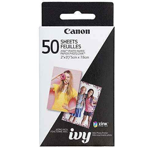 Canon IVY ZINK 2" x 3" Photo Sticker Paper 50 sheets Pack 1