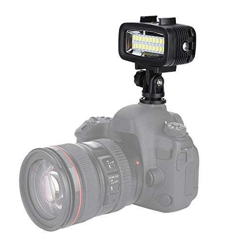 Fill Light,40m Underwater Waterproof 20LED Photography Diving Fill Light with Lamp Mount for Gopro 6