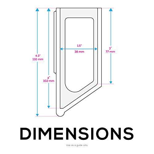 BRAINWAVZ Screwless 1.5" Wide Cable Box Mount, Modem, Router, Mesh, Streaming Media Devices & More Wall Mount | Wall Mount Any Device Upto 1.5" Wide & 4lb in Weight, Strong VHB Adhesive, No Tools 4