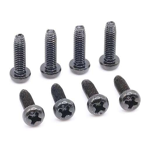 ReplacementScrews 1 Set of Metric Screws (Model RS-198406) Pan Head - Philips Drive - Black Plated (Pack of 8) 2