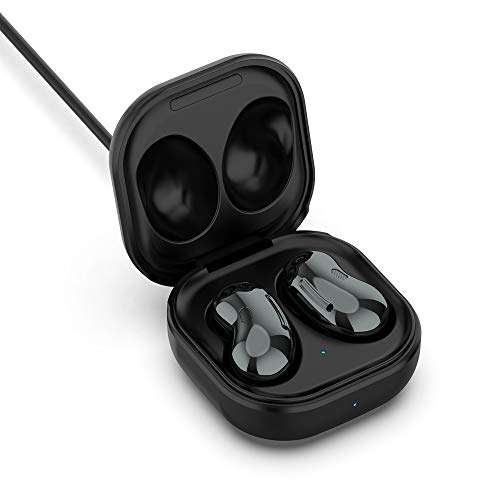 Threeeggs Charging Case for Samsung Galaxy Buds Live, Wired Charger Station for Galaxy Buds Live SM-R180 Earbuds 600Mah (Black) 5