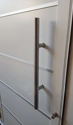 Alpha Hardware USA / 60 inches Round Bar/H-Shape/Ladder Style Back to Back Stainless Steel Push Pull Door Handle for Solid Wood, Timber, Glass and Aluminum, Full Brushed Stainless Steel Finish 2