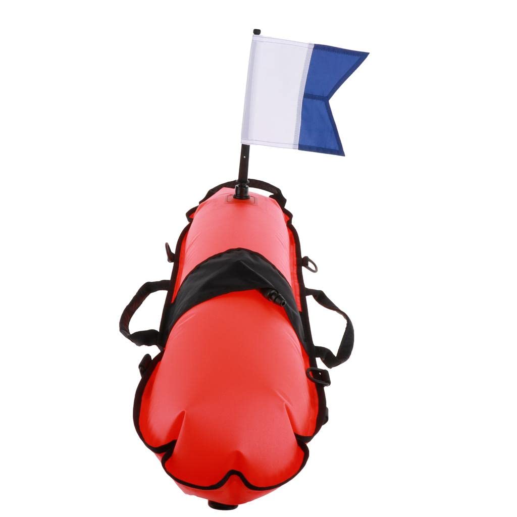 Loom Tree Inflatable Marker Diving Flag Buoy Signal Float Scuba Snorkeling Orange2 3