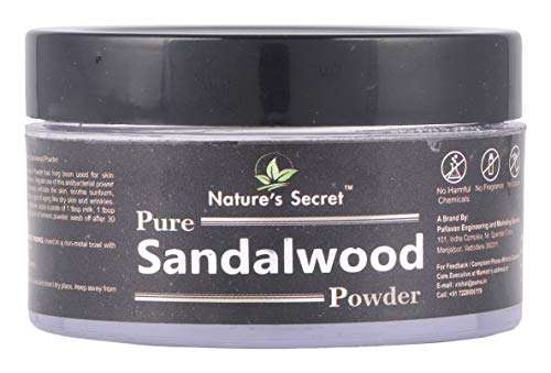 Nature's Secret Sandal Wood Powder with Glass Jar Packing, Brown, 30 g 2