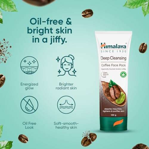 Himalaya Deep Cleasing Coffee Face Pack | Organically sourced Arabica Coffee | 100% Natural Clay | Gives radiant skin | Soap-free | 100g 4