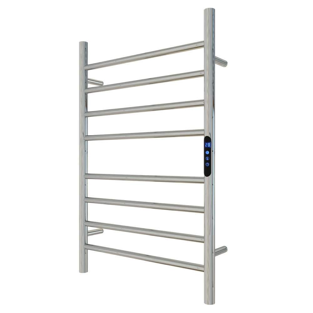 KWW Heated Towel Rack, Remote Control with APP Tuya, Towel Warmer with Timer, Wall Mounted Hot Towel Warmer for Bathroom (Polished, 7Bars)