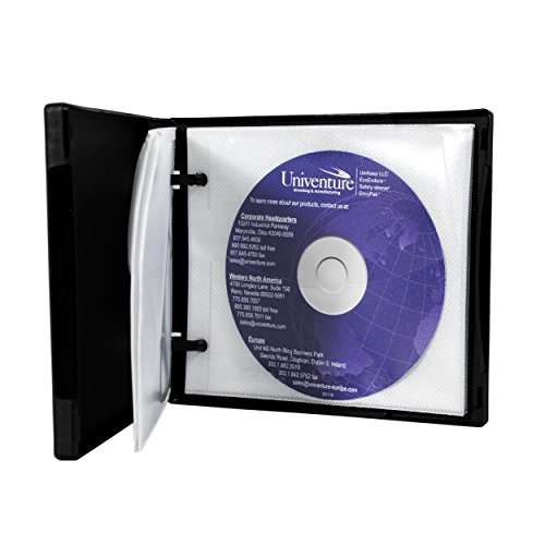 UniKeep Disc 5 CD/DVD Wallet with Pages - Case of 30 (Black) 3