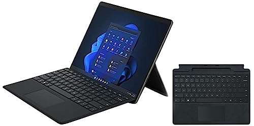 Microsoft Surface Pro8-13/13cm (5 Inch) Touch Screen - Intel i5/8GB RAM /256 GB SSD SC English Window 11 Home Graphite & Surface Pro 8 Signature Keyboard SC ENG HDWR – Black(8XA-00093), Small 1