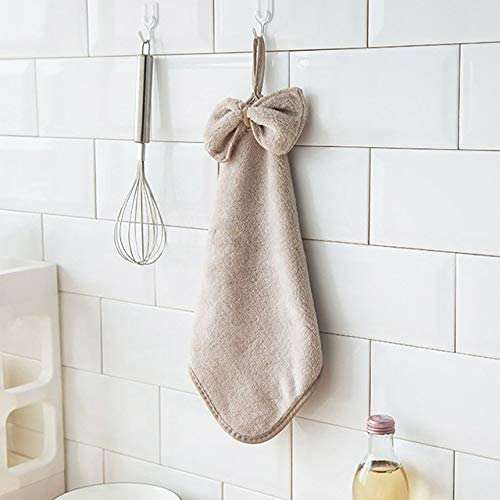 GlobalNiche® Cleaning Cloths Quick-drying velvet Hanging Hand Towels Kitchen a1 3 (19705) 1