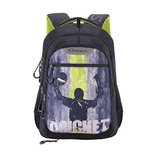 Genius 15 cms Black School Backpack (BLASTER17SBBLK) 1