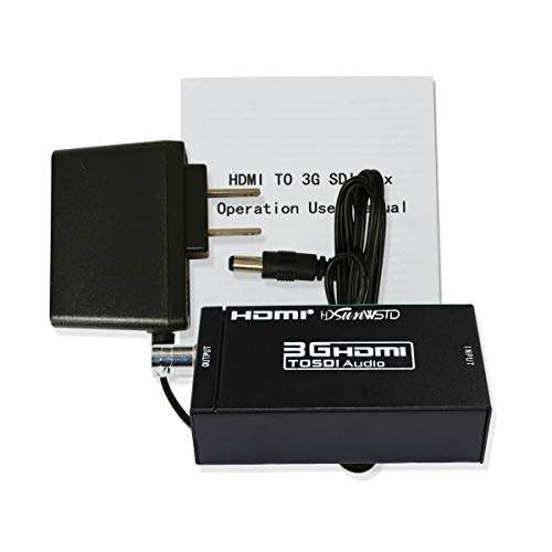 1080P 3G HDMI to SDI BNC Converter + SDI to HDMI Converter HDMI SDI/BNC Extender Over Single 100m/328ft Coaxial Cables 4