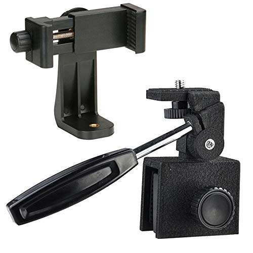 Jnrtifow Car Window Mount with Cell Phone Tripod Mount for Smartphone Camera Telescopes, Spotting Scopes, Binoculars, Night Vision Devices 1