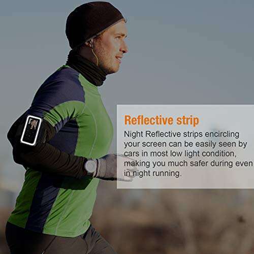 RUSFOL Adjustable Sport Armband for BERENNIS MP3 Player Only， Hands-Free for Running, Black，1 Pack(Compatible with BERENNIS MP3 Player ONLY!)! 6