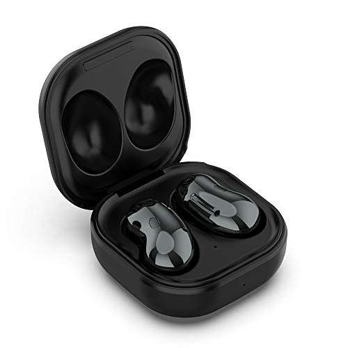 Threeeggs Charging Case for Samsung Galaxy Buds Live, Wired Charger Station for Galaxy Buds Live SM-R180 Earbuds 600Mah (Black) 4