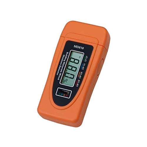 C.W.USJ Moisture Meter Mini Digital Wood Moisture Meter MD818 Pocket Material Wood Moisture Detector Range 2% ~ 60% Humidity Tester 1