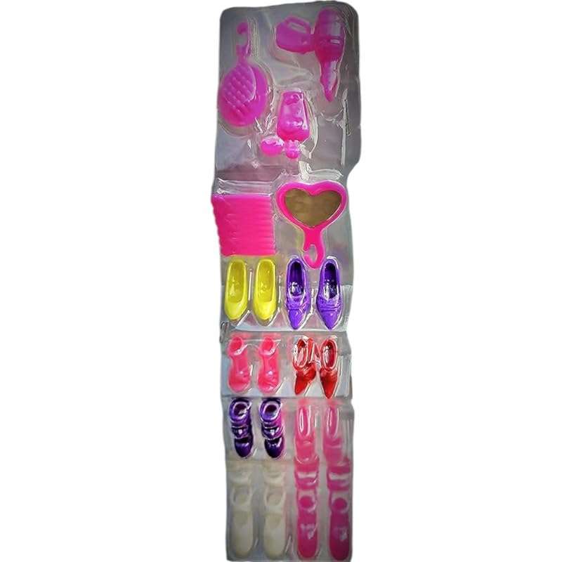 AKTOON TOYS (Combo Pack) Vegetables Cutting Play Toy Set Can Be Sliced in 2 Pieces Rattle & Stylish Long Hair Set Doll and New Angel Doll Set for Kids - Multicolor 6