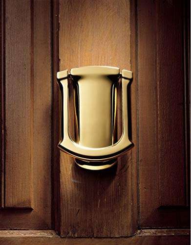 Baldwin 0105.003 Tahoe Door Knocker, Lifetime Polished Brass 2