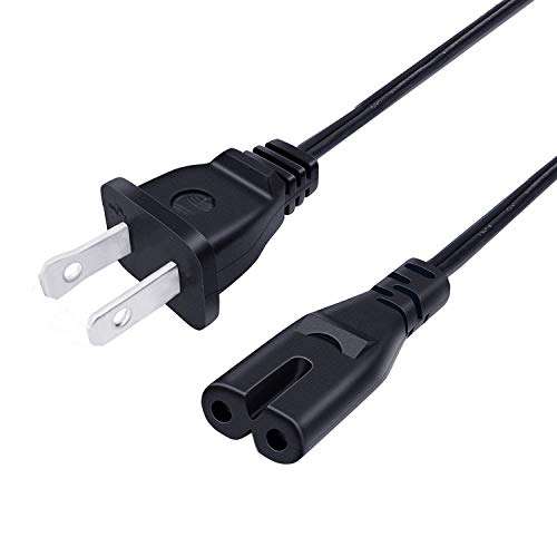 12ft Power Cord Replacement for Sony PlayStation 5 PS5 Game Console 2 Prong AC Power Cable Cord