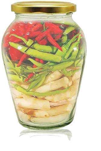 WELNOX Big Pot Glass Jar |Plastic Storage Boxes |Food Storage Container Set |Candy box |Glass Jars | Dry Fruit Box |Plastic Container|Kitchen Storage Set | Spice Jars |1000ml- 4pc 3