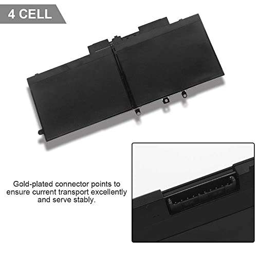 Indmird GJKNX Laptop Battery Replacement for Dell Latitude E5480 E5490 E5491 E5580 E5590 E5591 Precision 15 3520 M3530 Series Notebook GD1JP DY9NT 5YHR4 451-BBZG 7.6V 68Wh 8500mAH 6