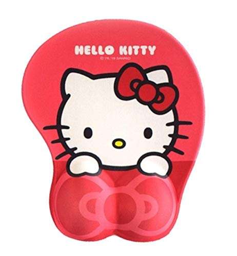 Hello Kitty Mouse Pad, Mouse Pad with Gel Wrist Support 10.5" X 8.5" 1